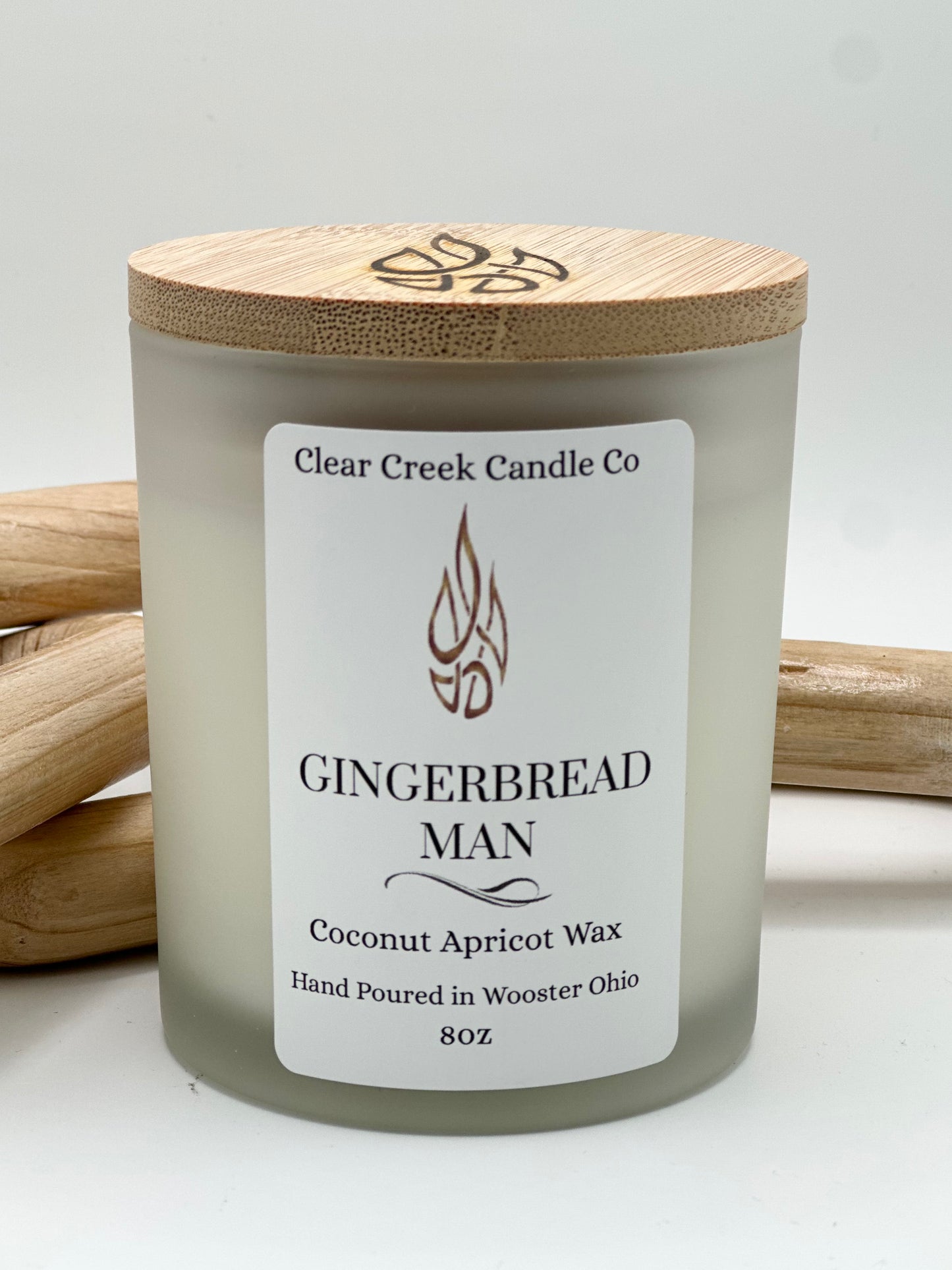 Gingerbread Man 8oz wood wick