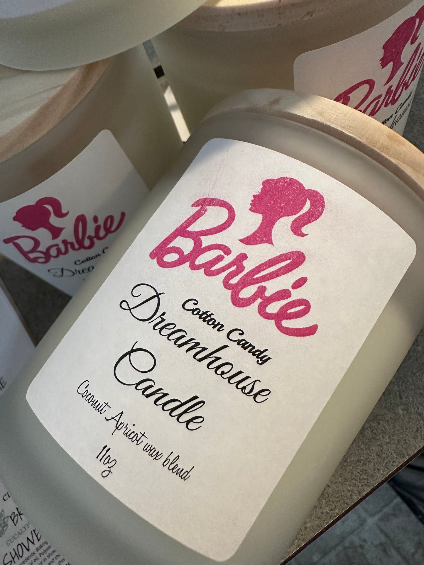 Barbie cotton candy Dreamhouse candle