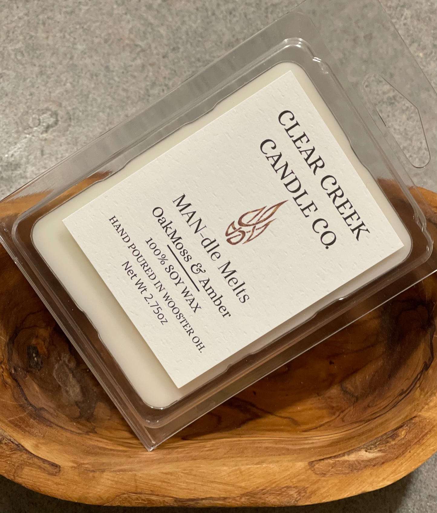 MAN-dle Wax Melt - Oakmoss & Amber